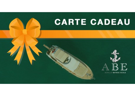 Permis côtier + fluvial - Carte cadeau à imprimer